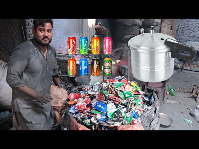 Incredible Process Of Making Pressure Cooker  From Soda Canes Recycling