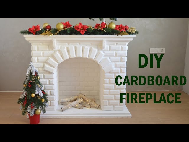 DIY cardboard Fireplace / Камин из картона своими руками