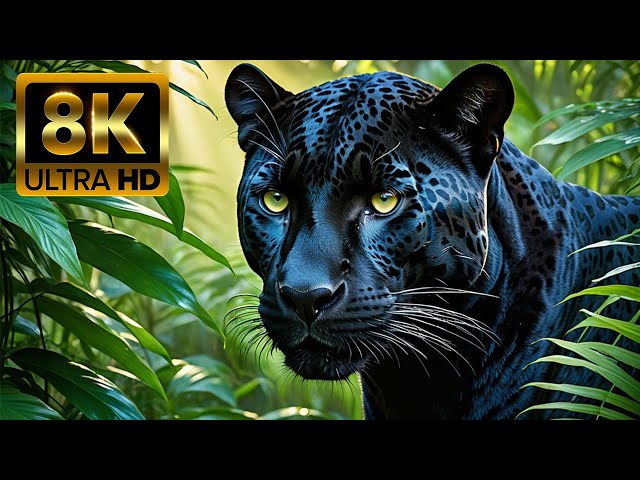 Wildlife Expeditions 8K - Wild animal relaxation movie with soothing soothing relaxing music