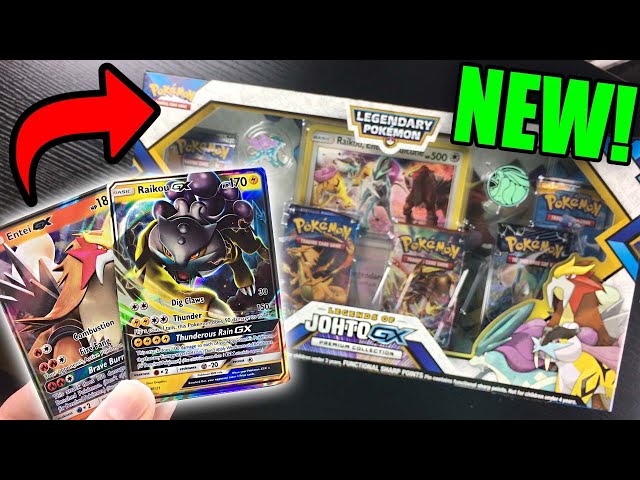 EPIC NEW LEGENDS OF JOHTO GX COLLECTION POKEMON CARDS BOX OPENING!