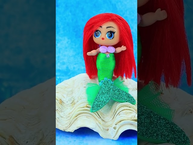 The Little Mermaid is Bad? LOL Surprise DIY #shorts