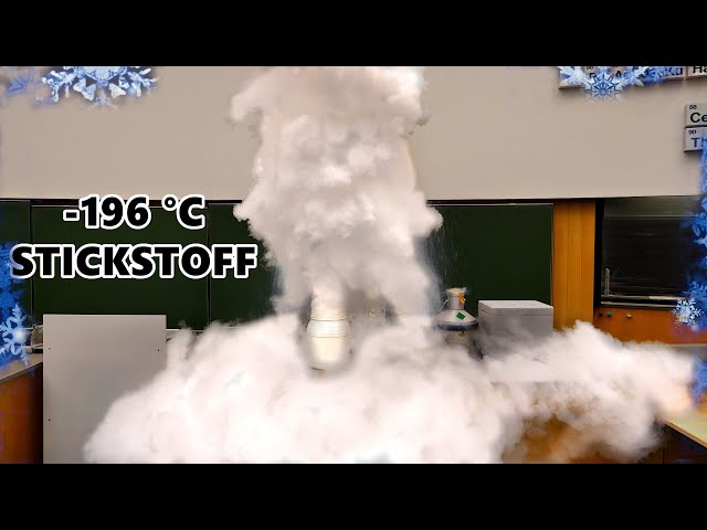 TROCKENEIS & FLÜSSIGER STICKSTOFF  - Live Experimente - Kryogene Gase  |  JJChemistry