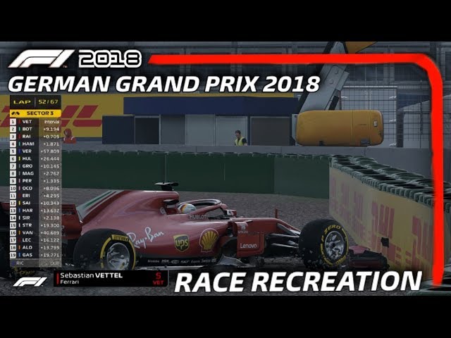 F1 2018 GAME: RECREATING THE 2018 GERMAN GRAND PRIX