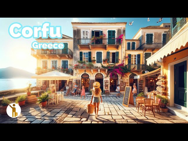 Corfu, Greece 🇬🇷- The Emerald Isle - 4K 60fps HDR Walking Tour