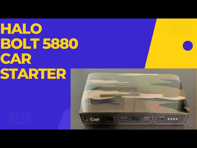 Halo Bolt 5880 review in  2022.BEST CAR PORTABLE CAR JUMPER ????