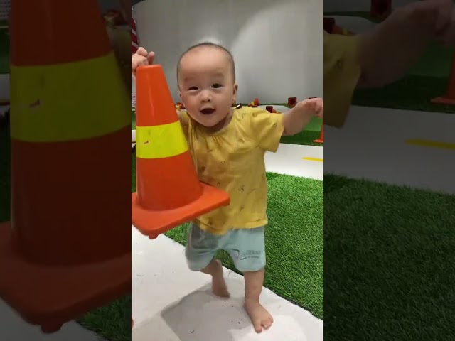 Baby walking practice