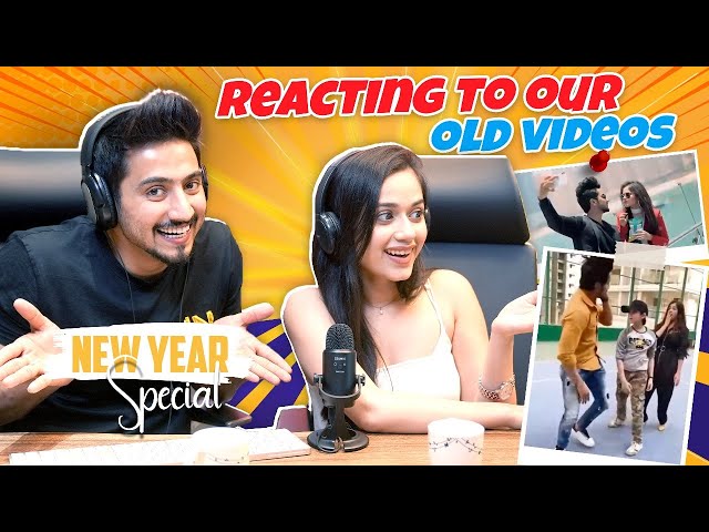 Reacting To Our Old Videos Ft. Jannat Zubair | New Year Special | @MrFaisu