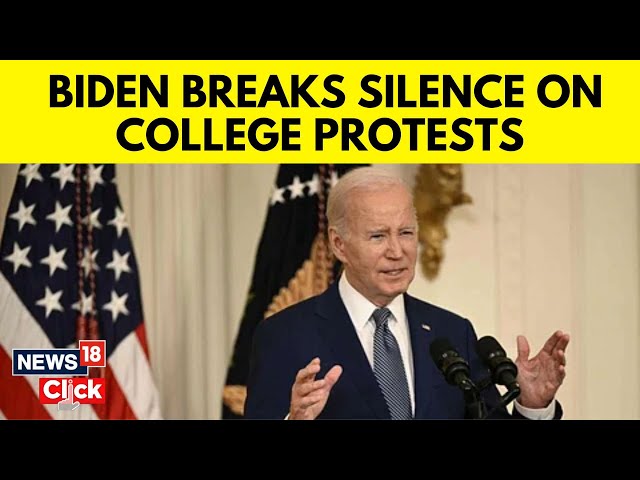 Pro Palestine Protest | US President Joe Biden Breaks Silence On Campus Protests Over Gaza | G18V