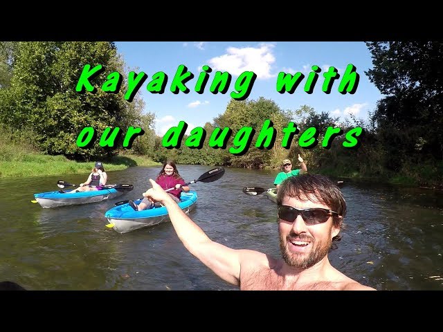 Kayaking with our daughters on the Mad River