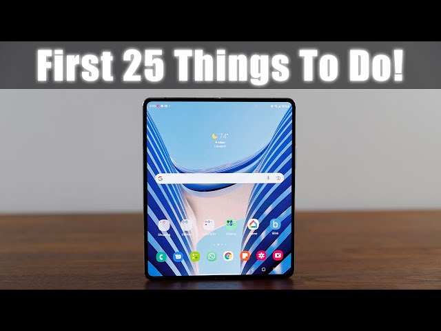 Samsung Galaxy Z Fold 4 - FIRST 25 THINGS TO DO! (That No One Will Show You)