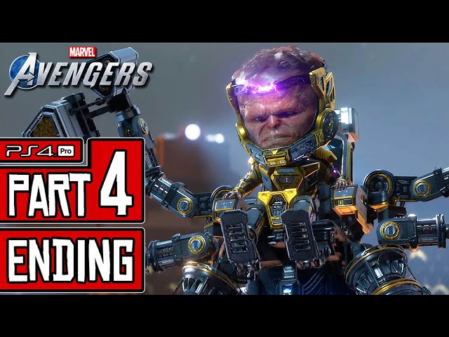 Marvel's AVENGERS ENDING Walkthrough PART 4 (PS4 Pro) Full Game @ 1440p (60ᶠᵖˢ) ✔
