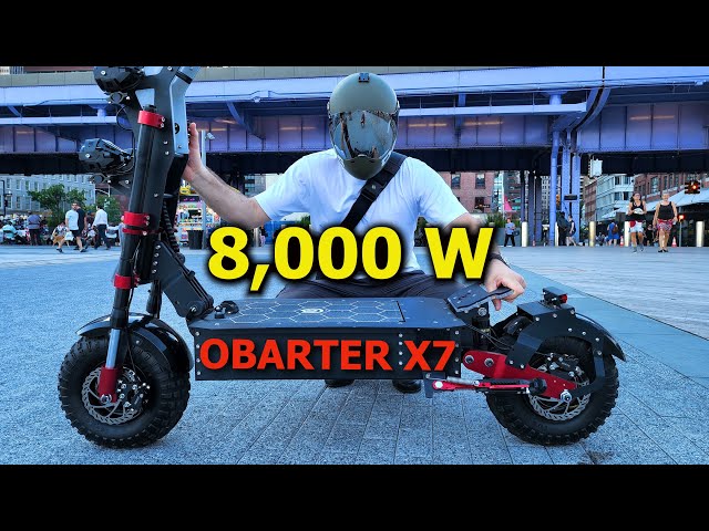 This is DANGEROUS the World's WILDEST E-scooter Obarter X7!