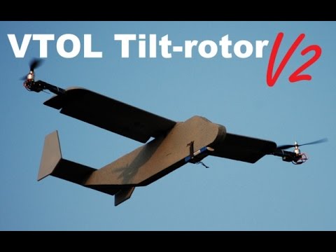 RC VTOL Tilt-rotor V2