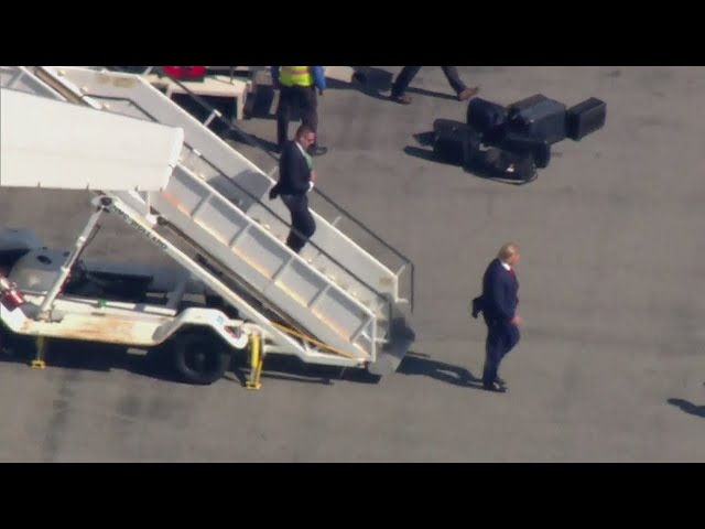 Trump arrives in New York City for arraignment