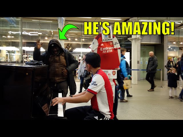 When Homeless Man Sits Down on Public Piano | Cole Lam