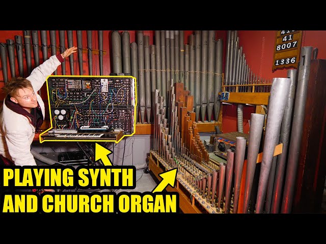 PLUGGING A CHURCH PIPE ORGAN INTO A SYNTHESIZER - I BOUGHT A CHURCH ORGAN PART 9