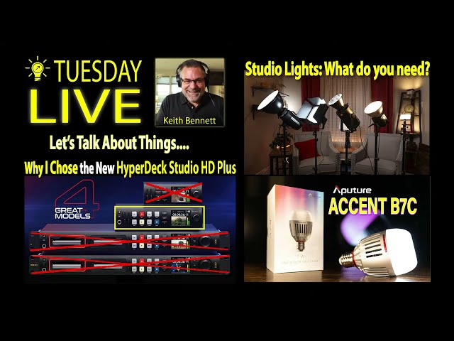 Studio Lights: What do You Need, I ordered the HyperDeck Studio HD Plus, & Aputure B7C