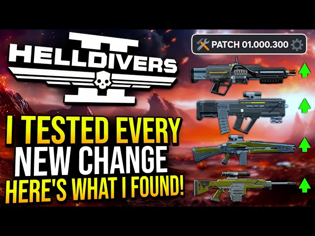 Helldivers 2 - I Tested EVERY New Weapon Change In The Latest Update!