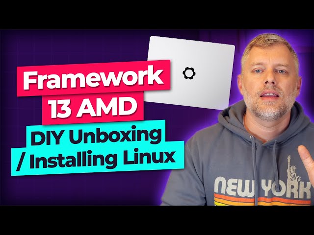Framework 13 AMD DIY Unboxing / Installing Linux