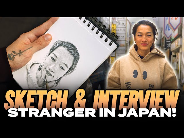 Sketching and interviewing a random woman in Tokyo!