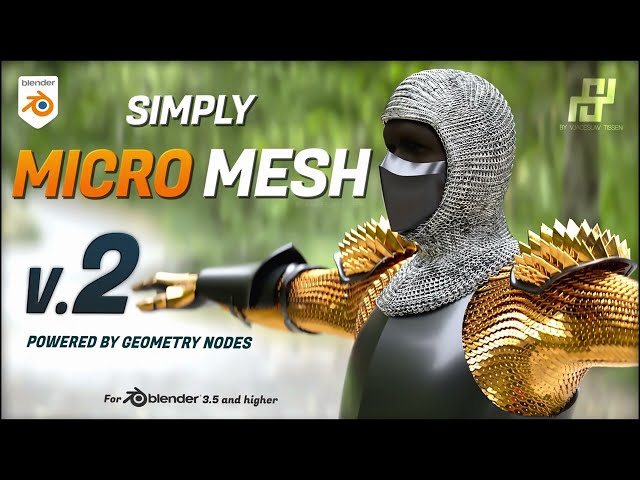 Simply Micro Mesh v. 2.0 - Update - Blender 3.5