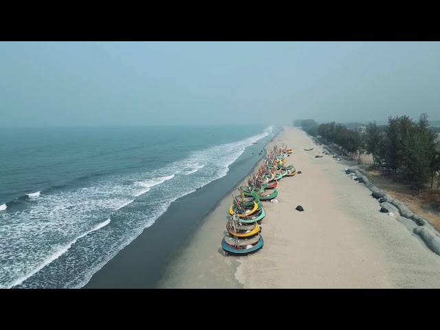 World's Longest Sea Beach - Cox's Bazar, Aerial View