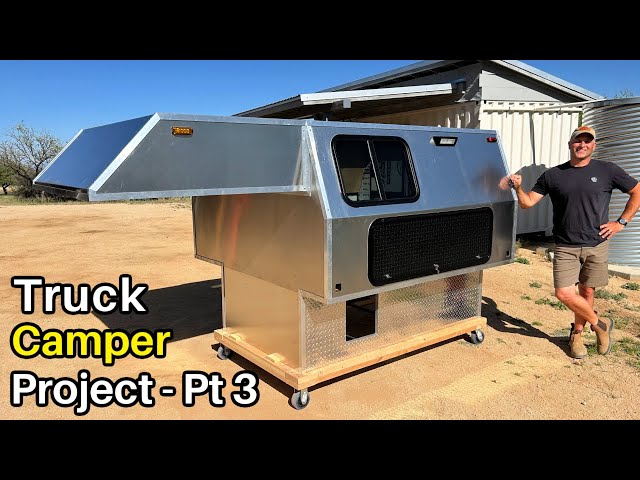 DIY Truck Camper Build - Part 3 (Aluminum, Windows, Access Doors)