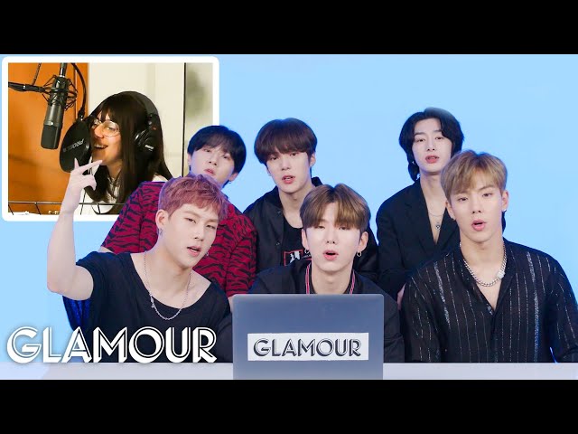 Monsta X Watches Fan Covers on YouTube - Part 2 | Glamour