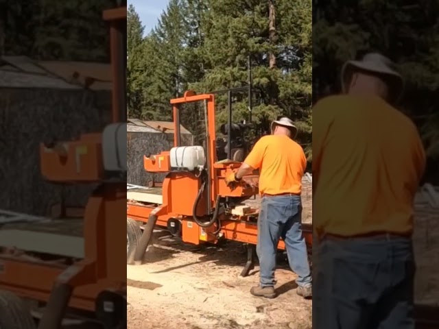 Cutting Pine 😊🌲🔨 #sawmill #woodmizer #machine #lumber