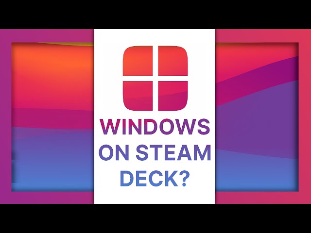 Windows on the Steam Deck looks like a bad idea #shorts