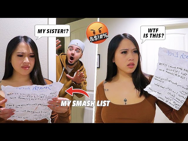 My Fiance Found My SMASH LIST & Her Sister Is On It! *SHE GOES CRAZY*