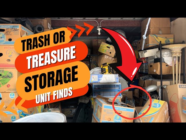 BOUGHT an ABANDONED STORAGE UNIT, did we FIND TRASH or TREASURE in these BANANA BOXES?