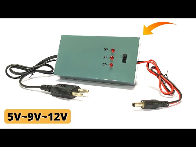 DIY Universal Power Adapter | How to Make Variable Power Adapter | 5V 9V 12V Switching Adapter