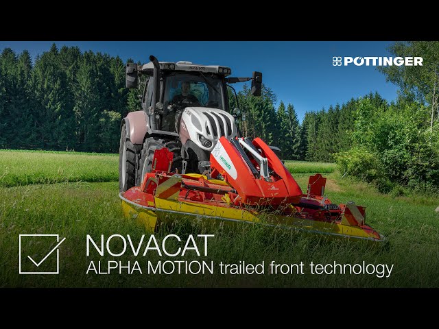 PÖTTINGER – NOVACAT Mowers – ALPHA MOTION trailed front technology