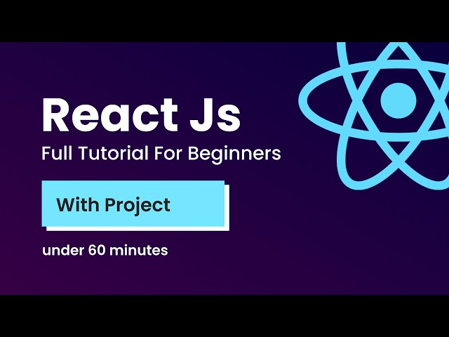React JS Tutorial For Beginners With React JS Project Step By Step Tutorial 2024