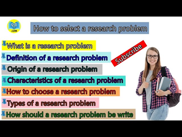 शोध समस्या का चयन कैसे करें/How to select a research problem?