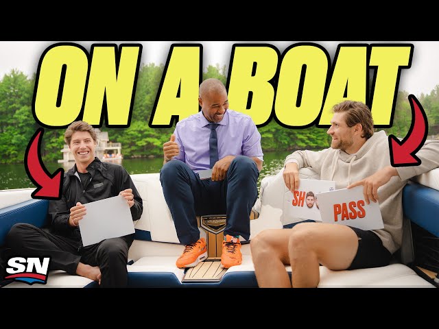 On A Boat with Mitch Marner & Leon Draisaitl | Cabbie Vs