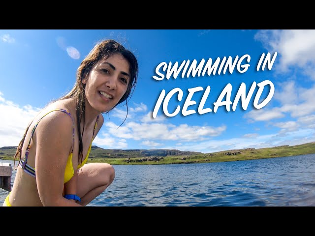 SWIMMING in Iceland & HIKING to Hengifoss | Iceland Ring Road Trip (Day 6)
