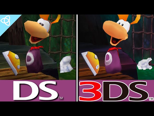 Rayman DS vs. Rayman 3D (Rayman 2 DS vs. 3DS) | Side by Side