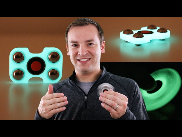 Fidget Spinner Review - New 3D Printed Glow in the Dark Spinner 2017