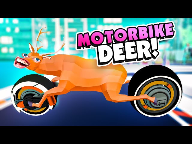*NEW* Motorbike DEER Goes to the FUTURE! - DEEEER Simulator