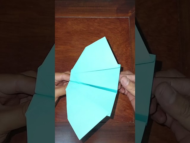 Make a paper airplane like a bat flapping its wings