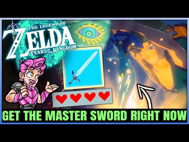 DON'T MISS THIS - Get the Master Sword EARLY on 4 Hearts - Best Weapon FAST - Tears of the Kingdom!