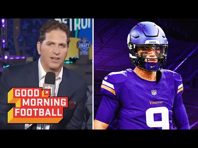 GMFB | Peter Schrager breaks down mock draft 2.0: Vikings to select J.J. McCarthy at No. 11 overall