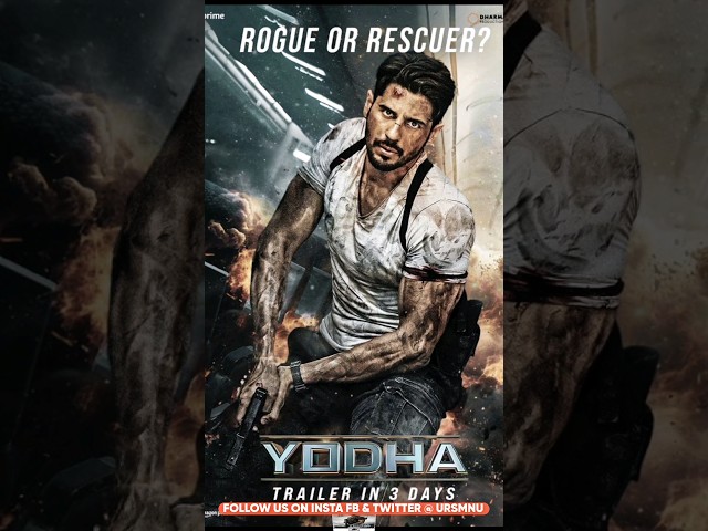 Yodha official Trailer,Siddharth Malhotra,Raashi Khanna,Disha Patani, Yodha Trailer, #Yodhatrailer