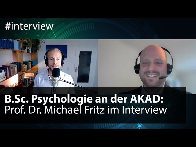 Fernstudium Psychologie an der AKAD: Prof. Dr. Fritz über Voraussetzungen, Inhalte & Psychotherapie