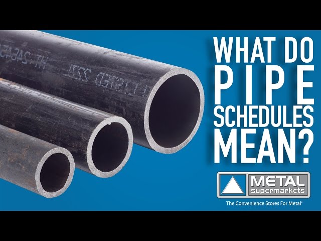 What Do Pipe Schedules Mean? | Metal Supermarkets