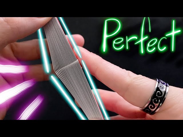 How to shuffle cards LIKE A PRO (for Beginners) // the perfect faro shuffle