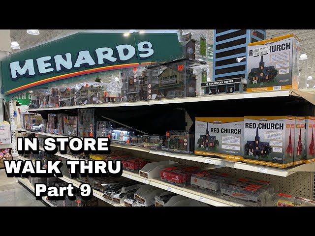 MENARDS O-Gauge Trains & Buildings - my special day - trip visit & walk though store