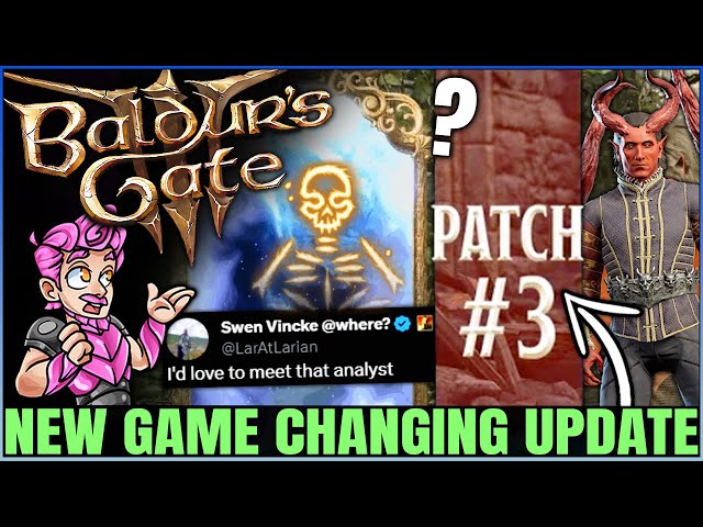 Baldur's Gate 3 - New HUGE Patch & BIG Changes - MASSIVE Class Fixes, Companion Updates & More!